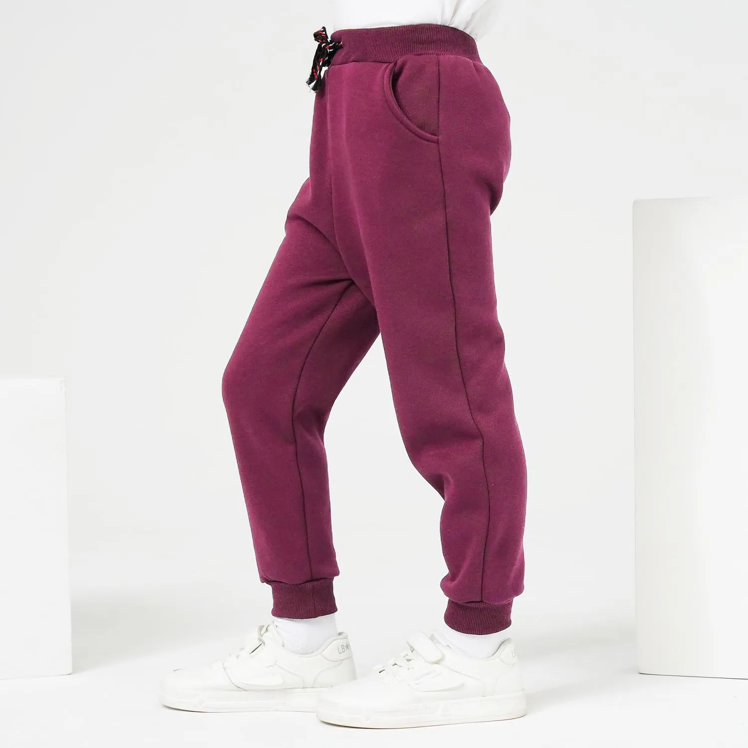 3 Pack Boy's and Girl's Fleece Pull on Jogger Sweatpant with Pockets and Drawstring 2-13 Years