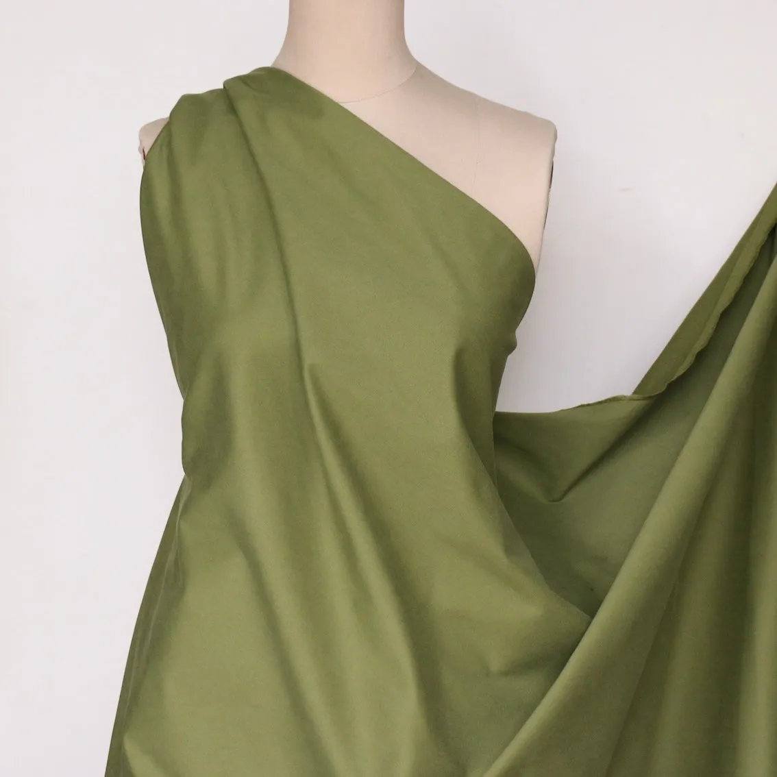 Alpini Green Stretch Cotton