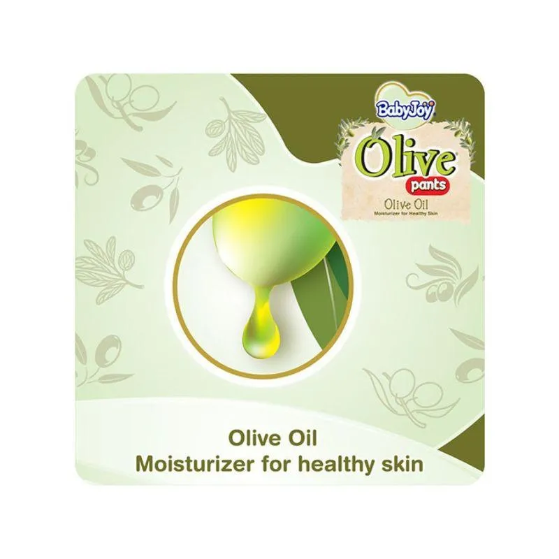 Baby Joy Olive Pants Mega Box - Size 3 - Medium - 6-12 kg - 162 Diapers