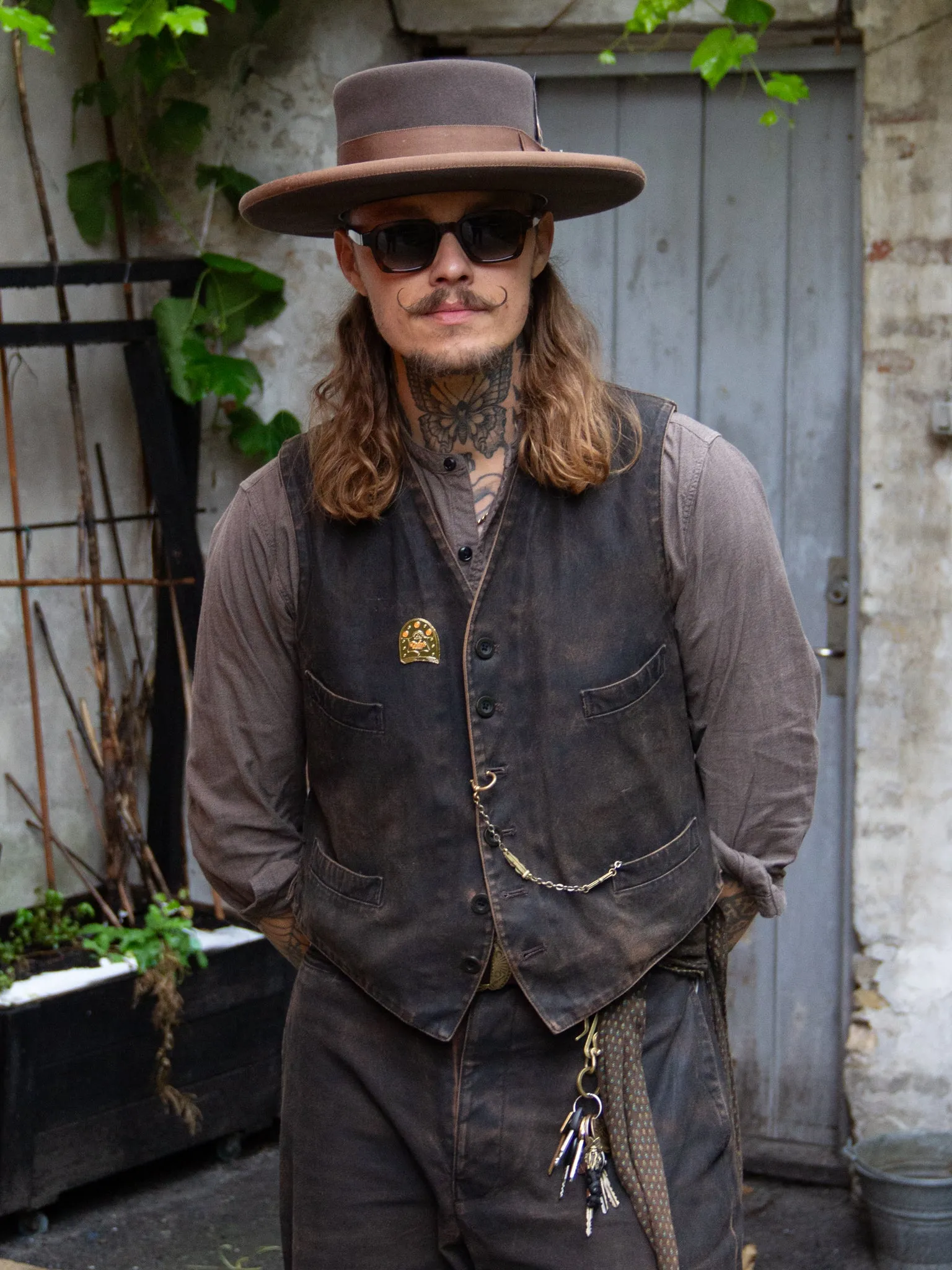Belafonte Ragtime Clothing, Service Vest, Doromole Canvas, Doro Brown, 26-15