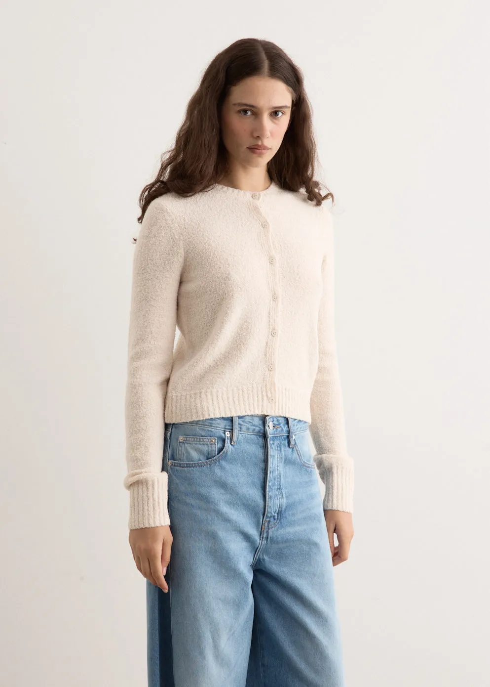 Boucle Wool Cardigan