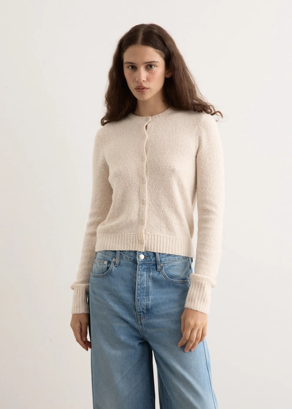 Boucle Wool Cardigan