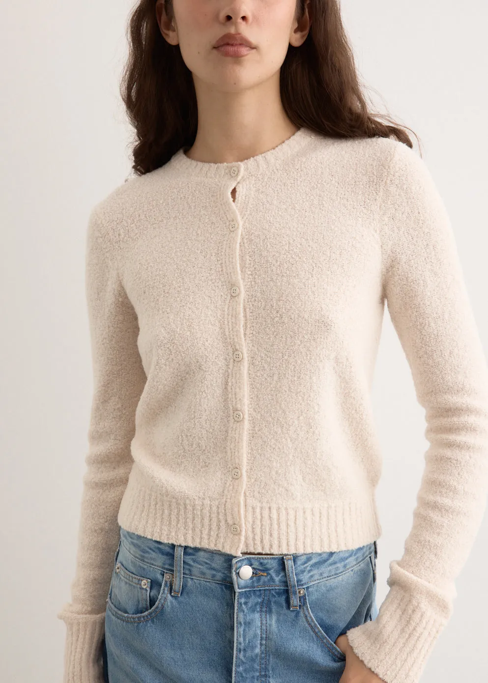 Boucle Wool Cardigan