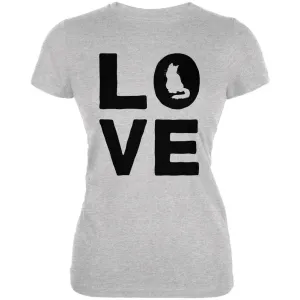 Cat Love Juniors Soft T Shirt
