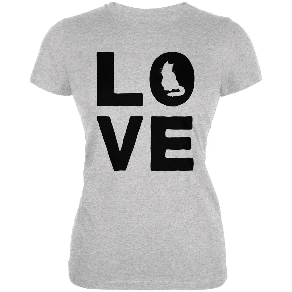 Cat Love Juniors Soft T Shirt
