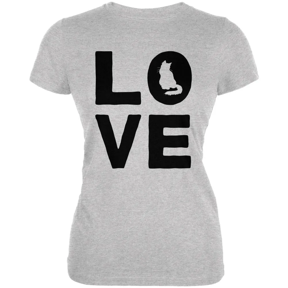 Cat Love Juniors Soft T Shirt