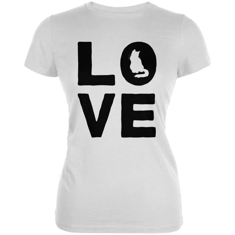 Cat Love Juniors Soft T Shirt