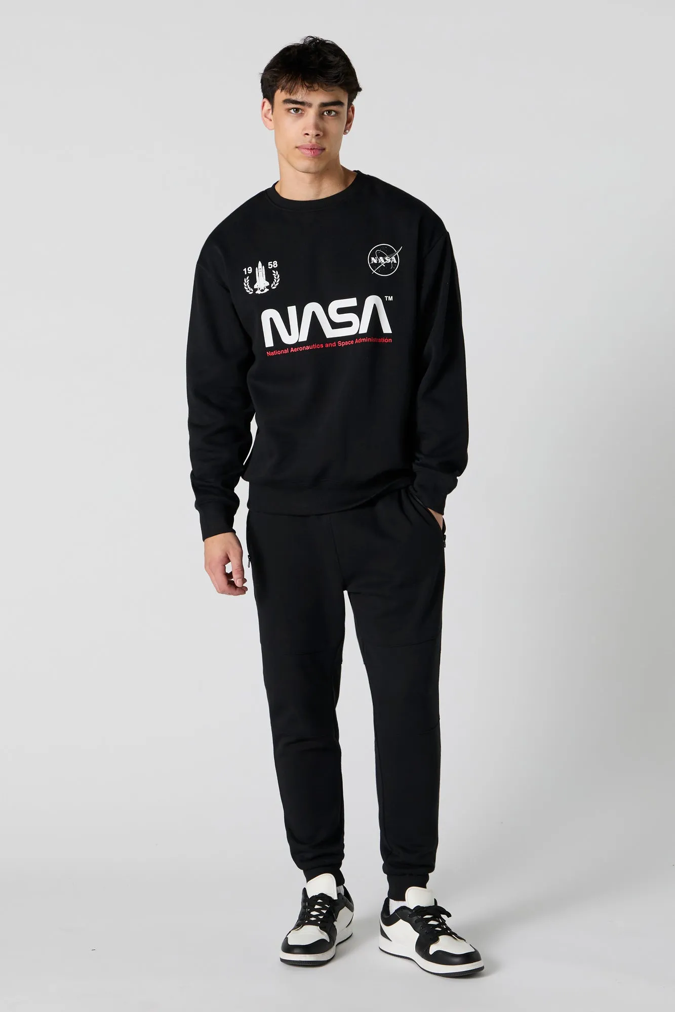 Chandail en mollton à imprimé NASA