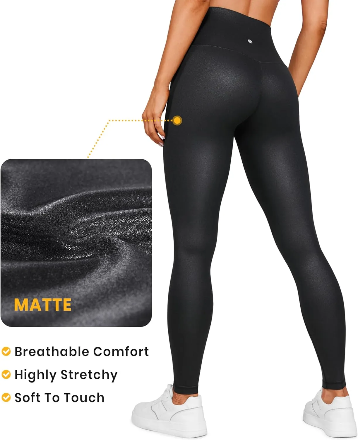 CRZ YOGA Butterluxe Extra Long Leggings for Tall Women 31 Inches - High Waisted Athletic Workout Soft Yoga Pants