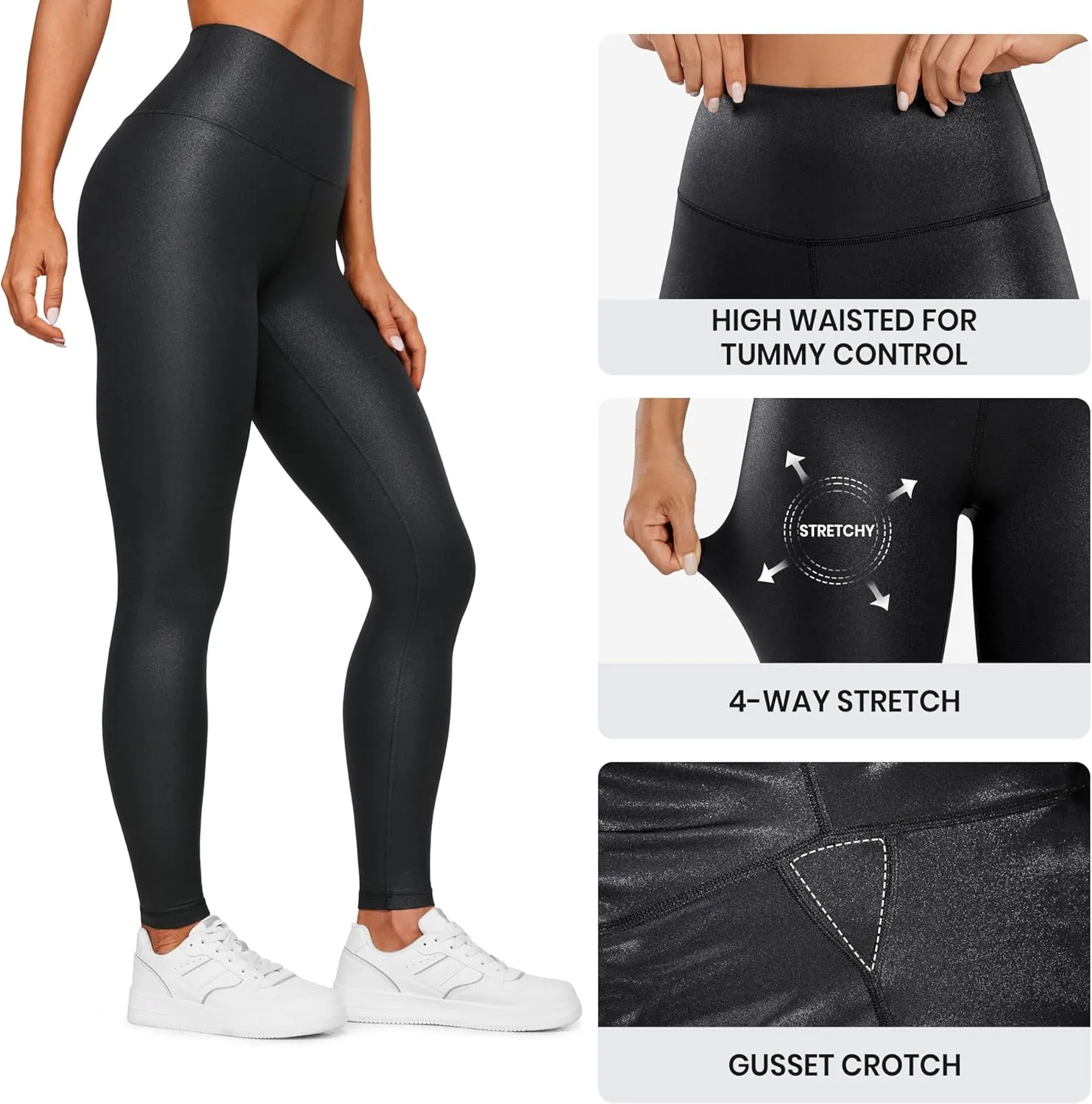 CRZ YOGA Butterluxe Extra Long Leggings for Tall Women 31 Inches - High Waisted Athletic Workout Soft Yoga Pants