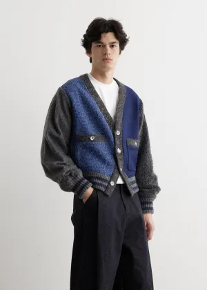 Five Fabric Cardigan Jacket