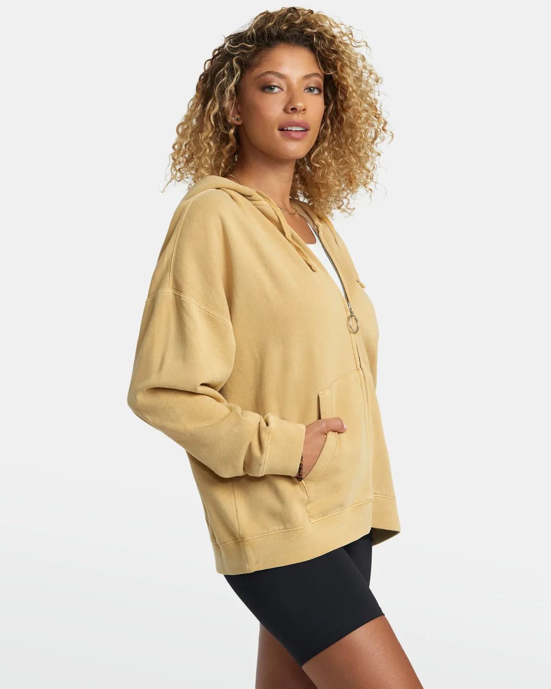 Fungi Zip Hoodie - Straw