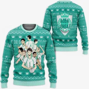 Giftngon - Aoba Johsai Ugly Christmas Sweater Haikyuu Anime Xmas Shirt
