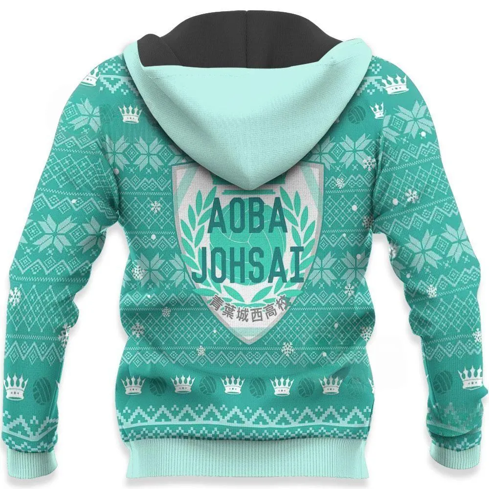 Giftngon - Aoba Johsai Ugly Christmas Sweater Haikyuu Anime Xmas Shirt