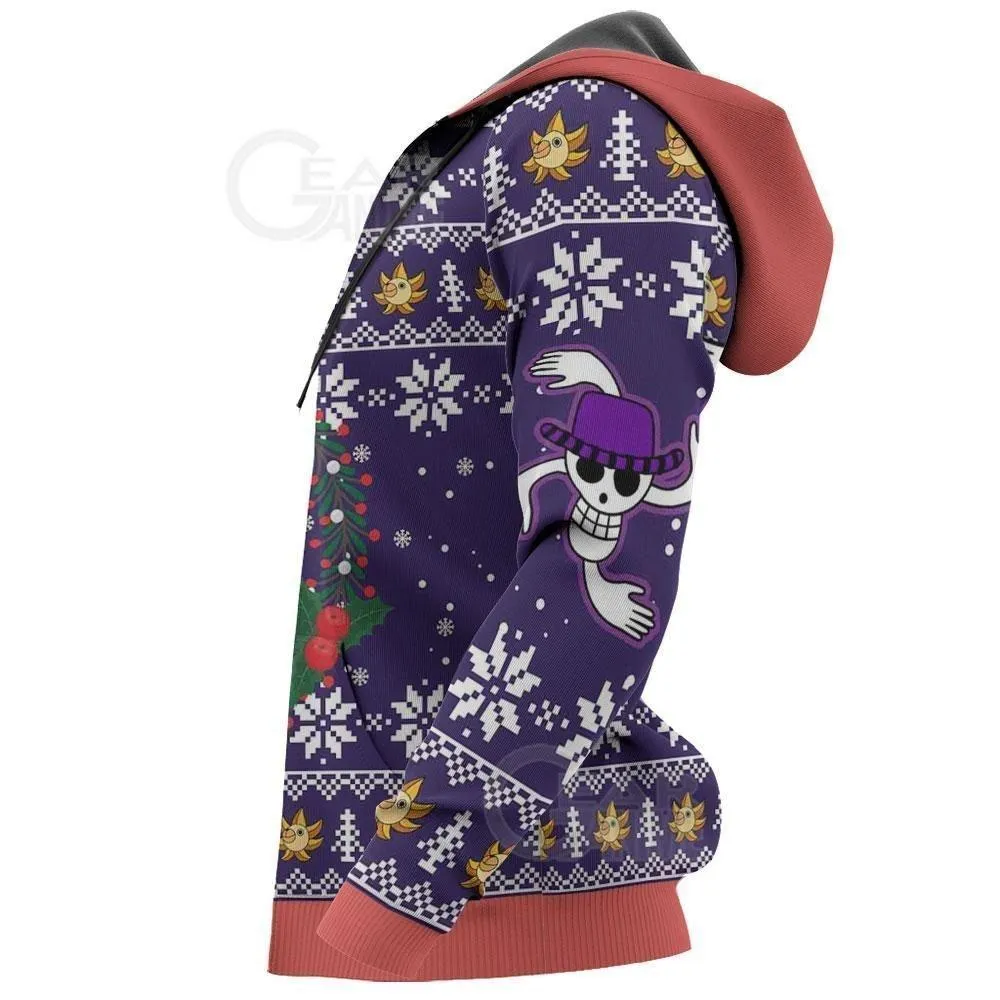 Giftngon - Nico Robin Ugly Christmas Sweater One Piece Anime Xmas