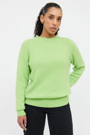 Green Cashmere Knit Sweater
