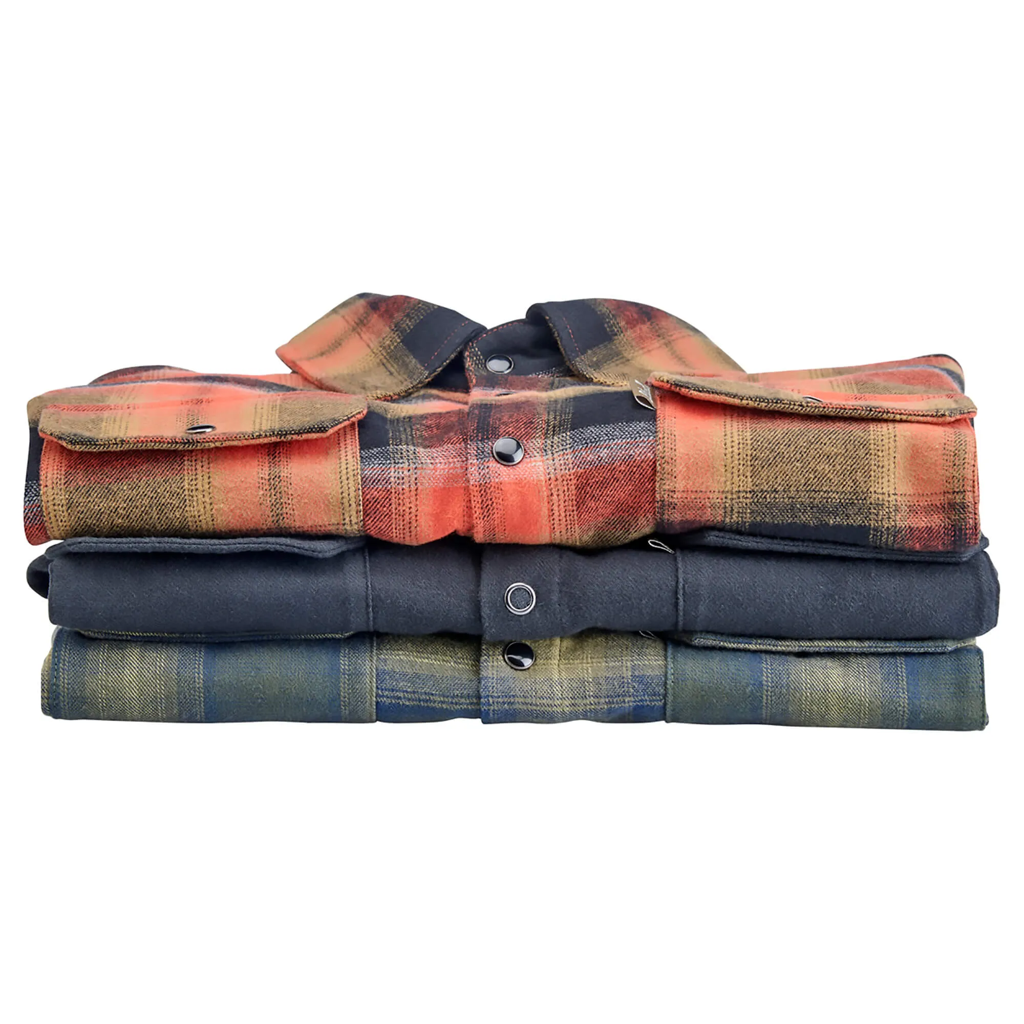 Hi Test Flannel - Rust