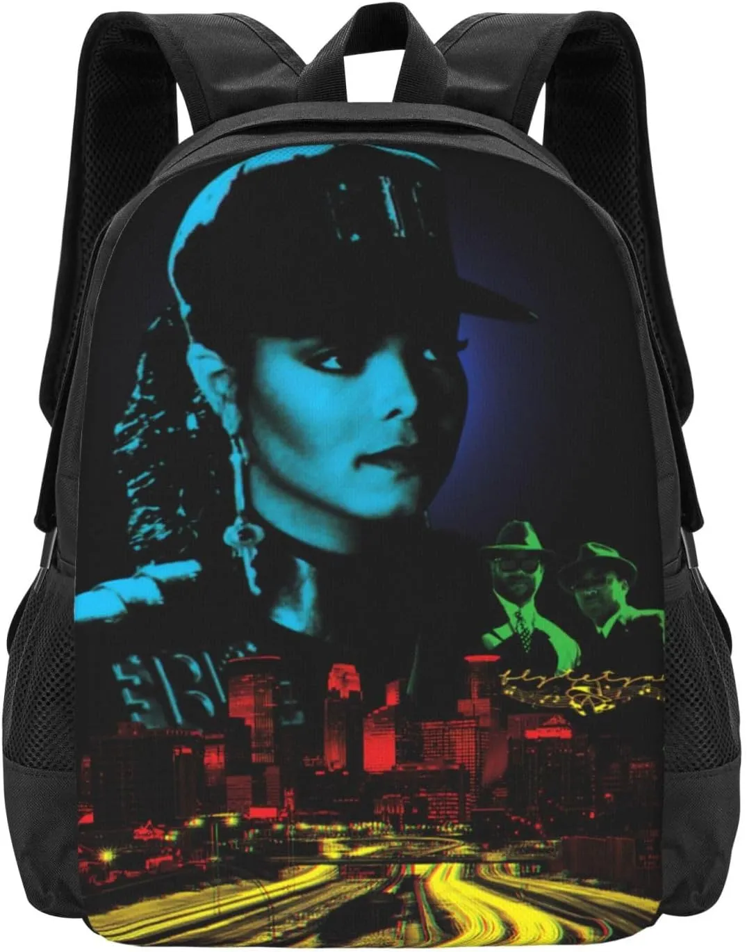 Janet Music Jackson Unisex Sports Bag, Backpack for Office Cool Work Backpack Computer Bag for Men and Women
