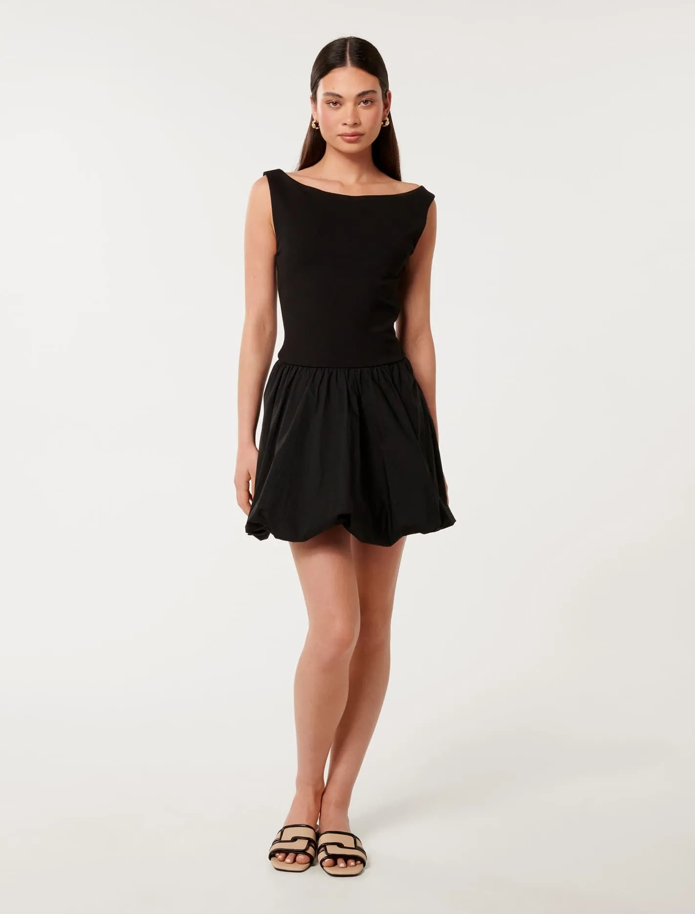Jayla 2 In 1 Bubble Hem Mini Dress