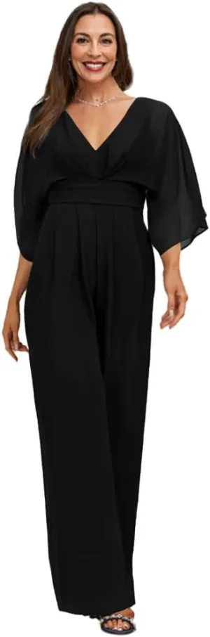 Jumpsuit/Pantsuit Mother of The Bride Dresses Chiffon Wedding Guest Party Dress Formal Evening Gowns