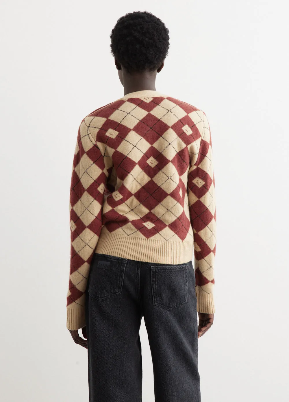 Kwanny Argyle Cardigan
