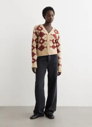 Kwanny Argyle Cardigan
