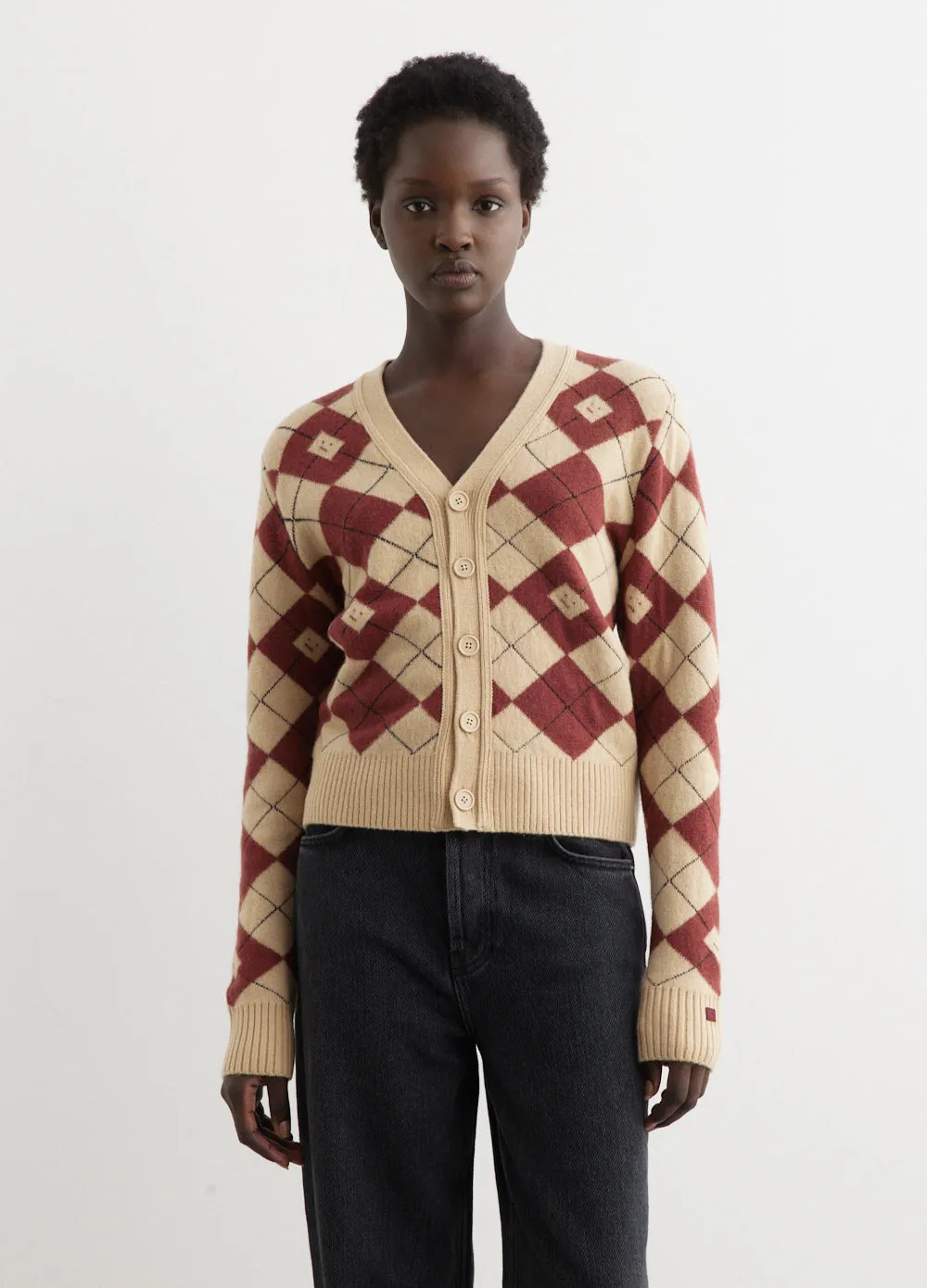 Kwanny Argyle Cardigan