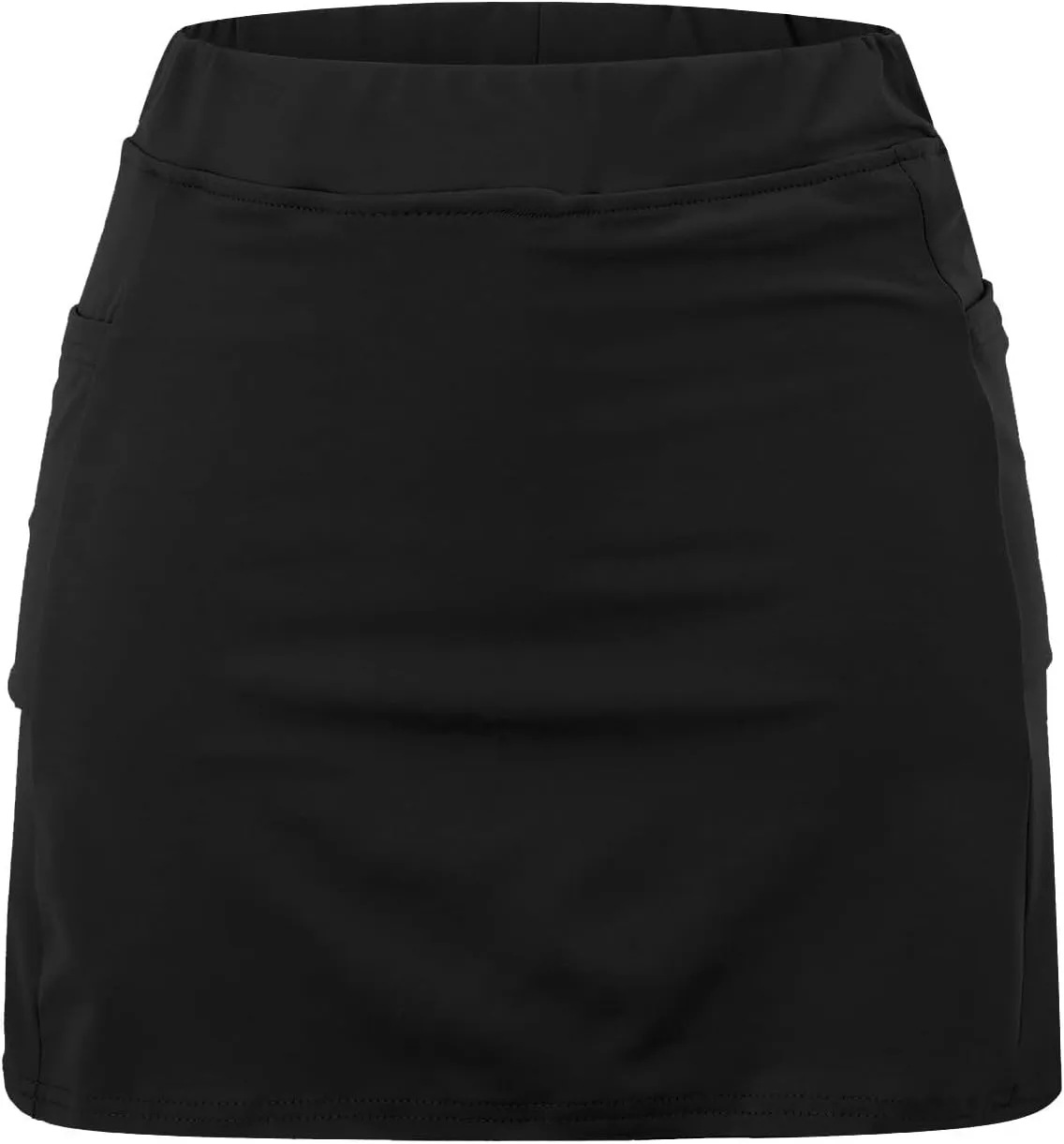 LCMTWX Lightweight High Waist Mid Waist Culottes Short Skirts Skinny Pants High Waisted Pleated Sports Skort with Pockets