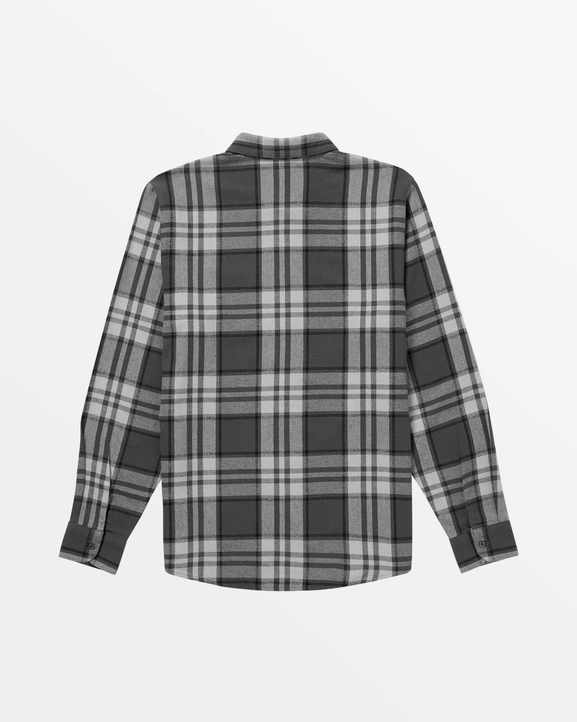 Leland Flannel Long Sleeve Shirt - Asphalt Black