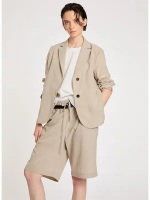 Lis Lareida Athleisure Blazer in Light Taupe