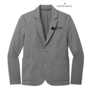 NEW - Mercer Mettle Relaxed Knit Blazer - Storm Grey Heather
