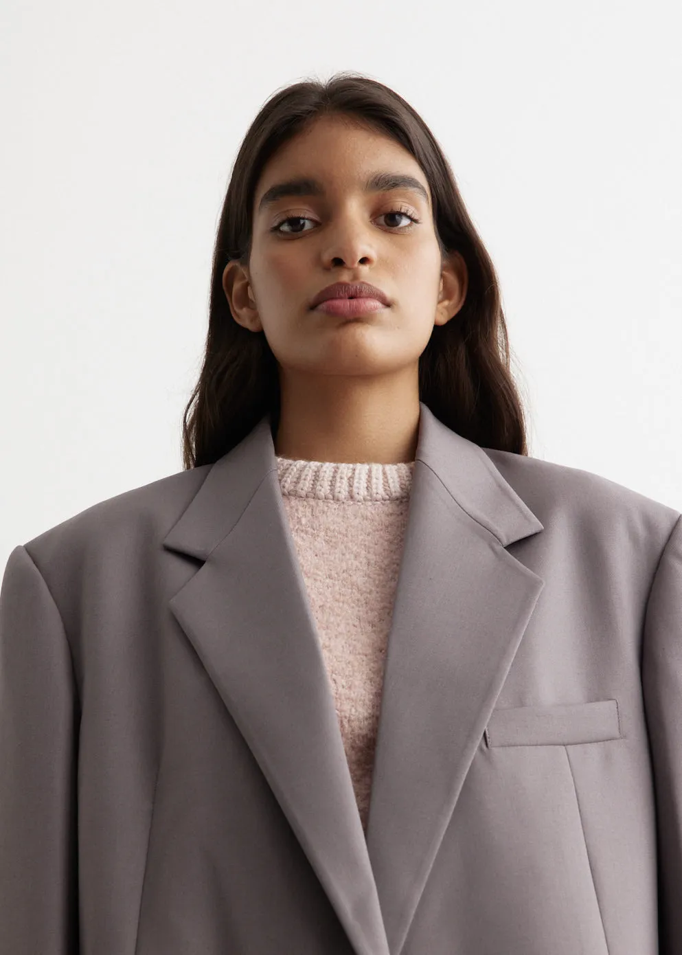 Over Fit Wool Blazer