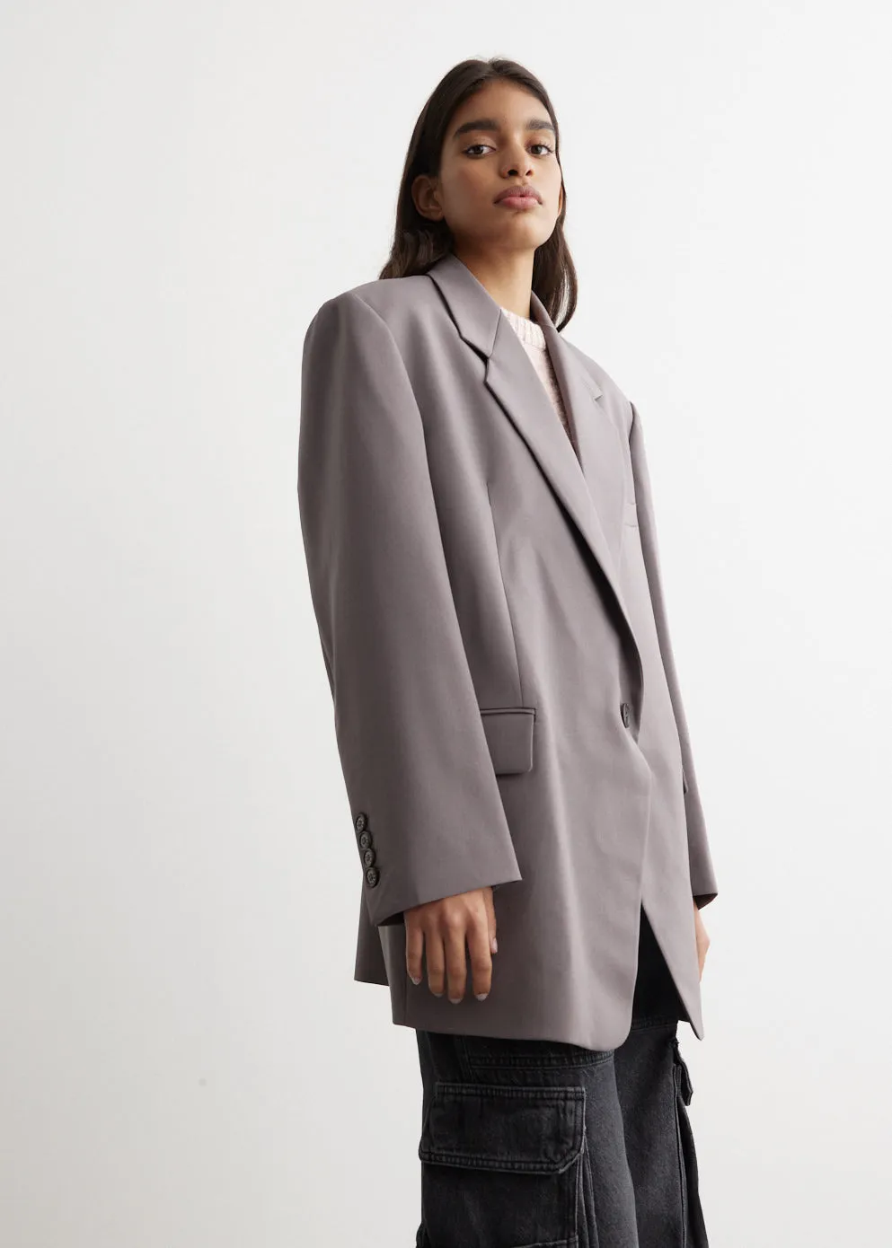 Over Fit Wool Blazer