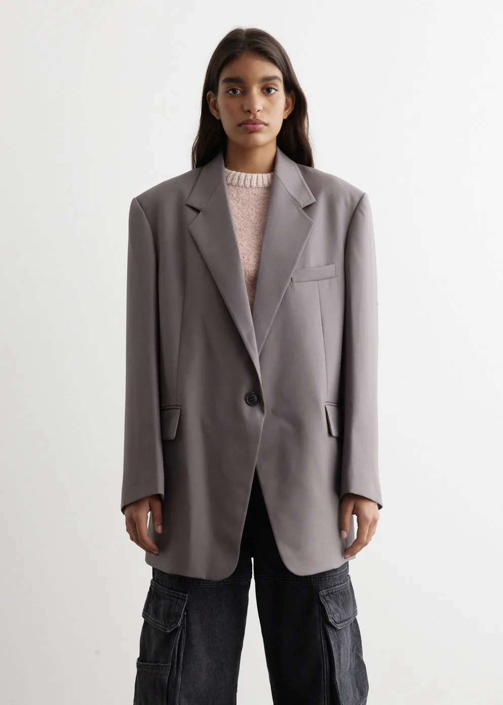 Over Fit Wool Blazer