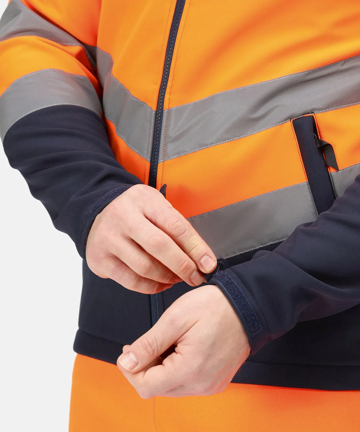 Pro hi-vis softshell jacket