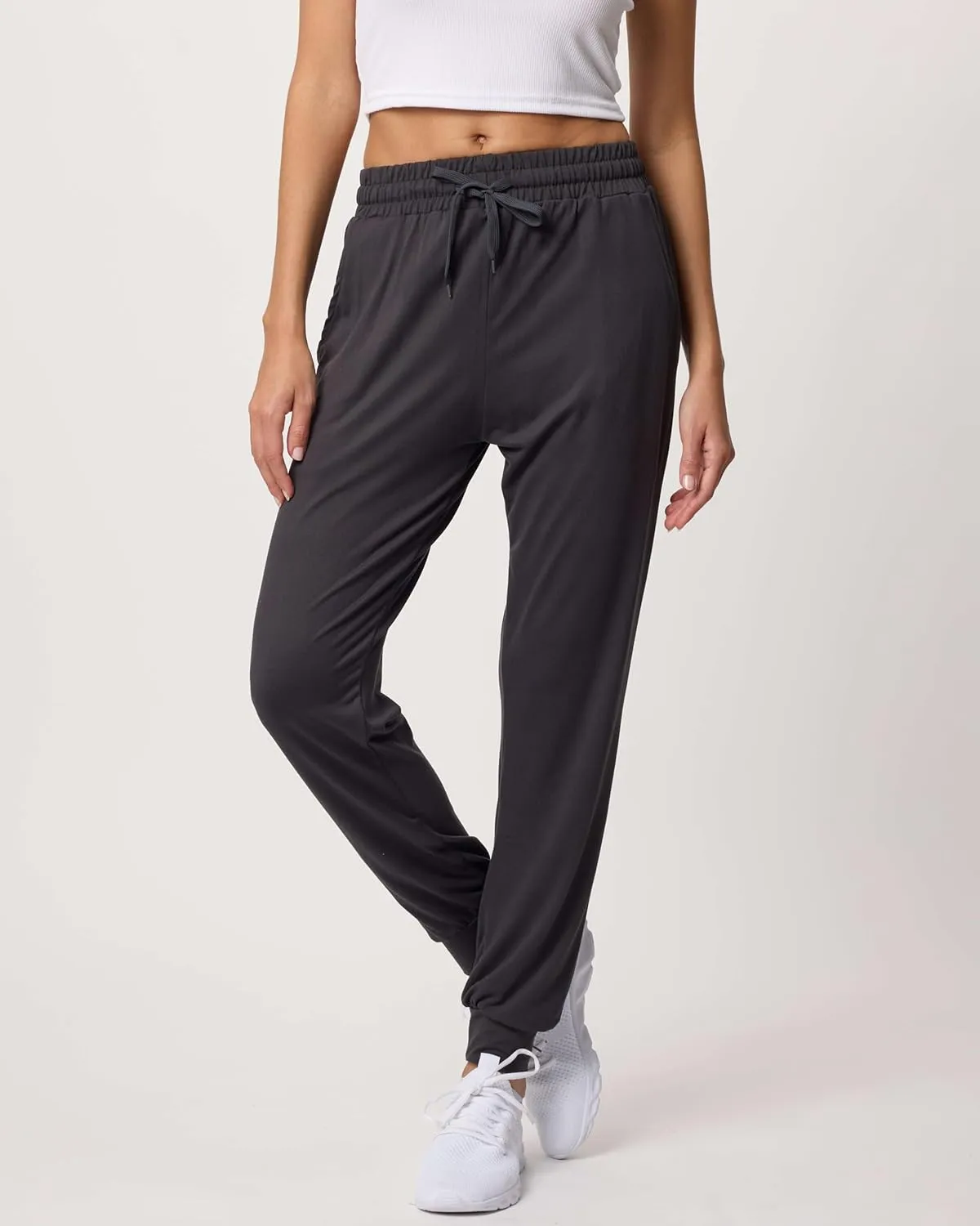 Real Essentials 3 Pack: Women's Ultra-Soft Lounge Joggers Sweatpants Athletic Yoga Pants with Pockets (Available in Plus)
