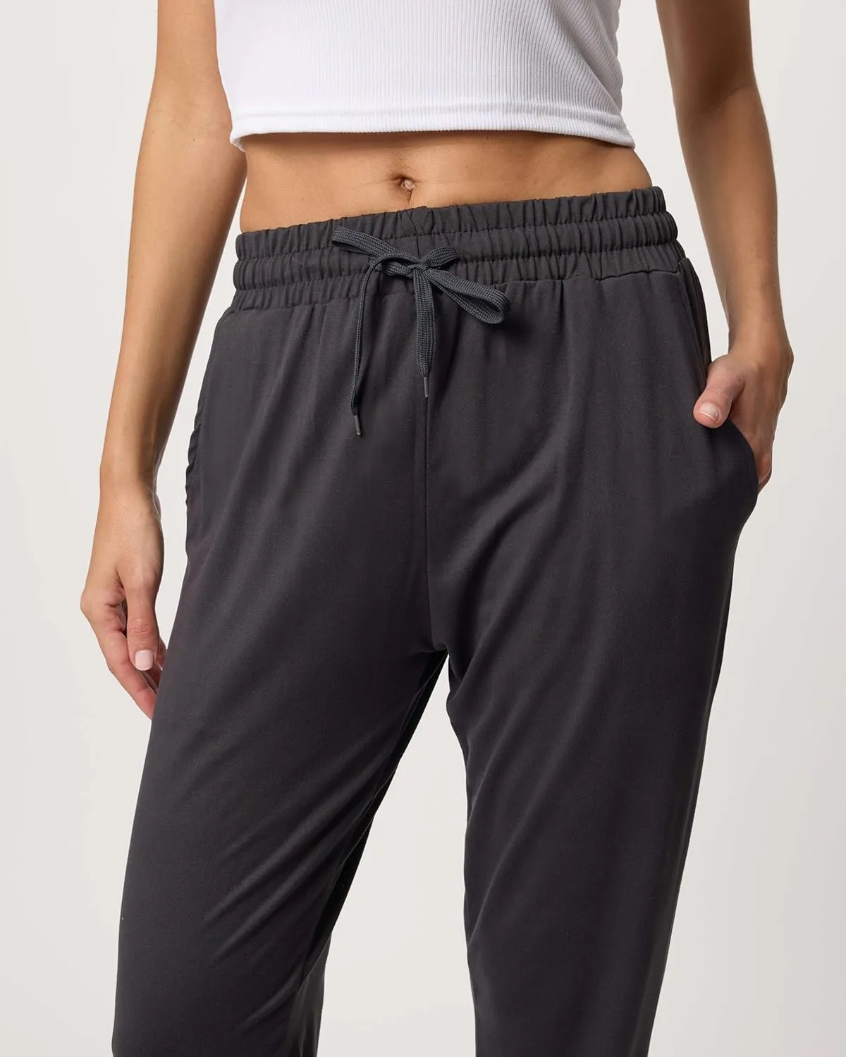 Real Essentials 3 Pack: Women's Ultra-Soft Lounge Joggers Sweatpants Athletic Yoga Pants with Pockets (Available in Plus)