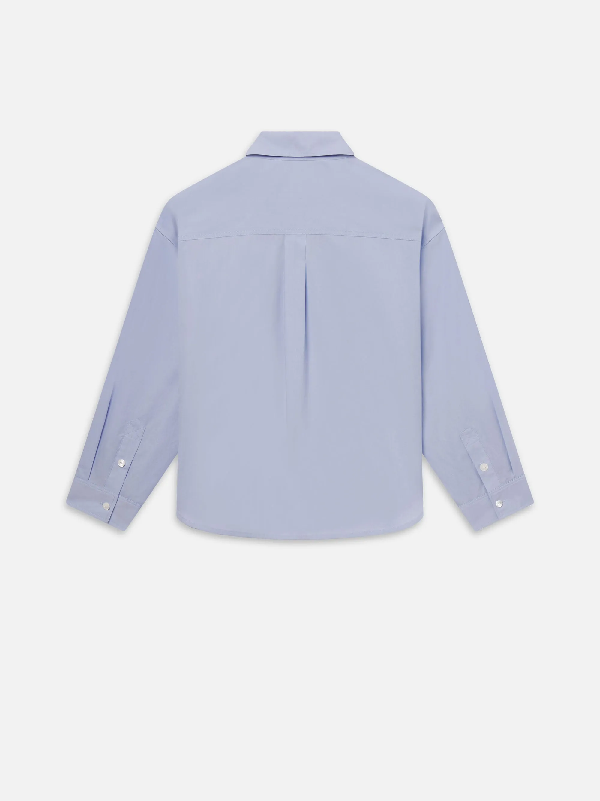Relaxed Cotton Shirt -- Light Blue