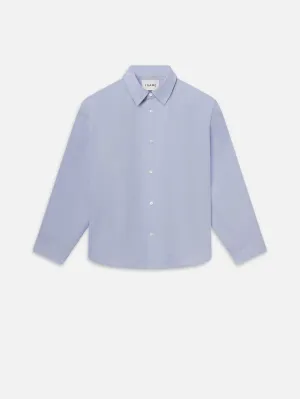 Relaxed Cotton Shirt -- Light Blue