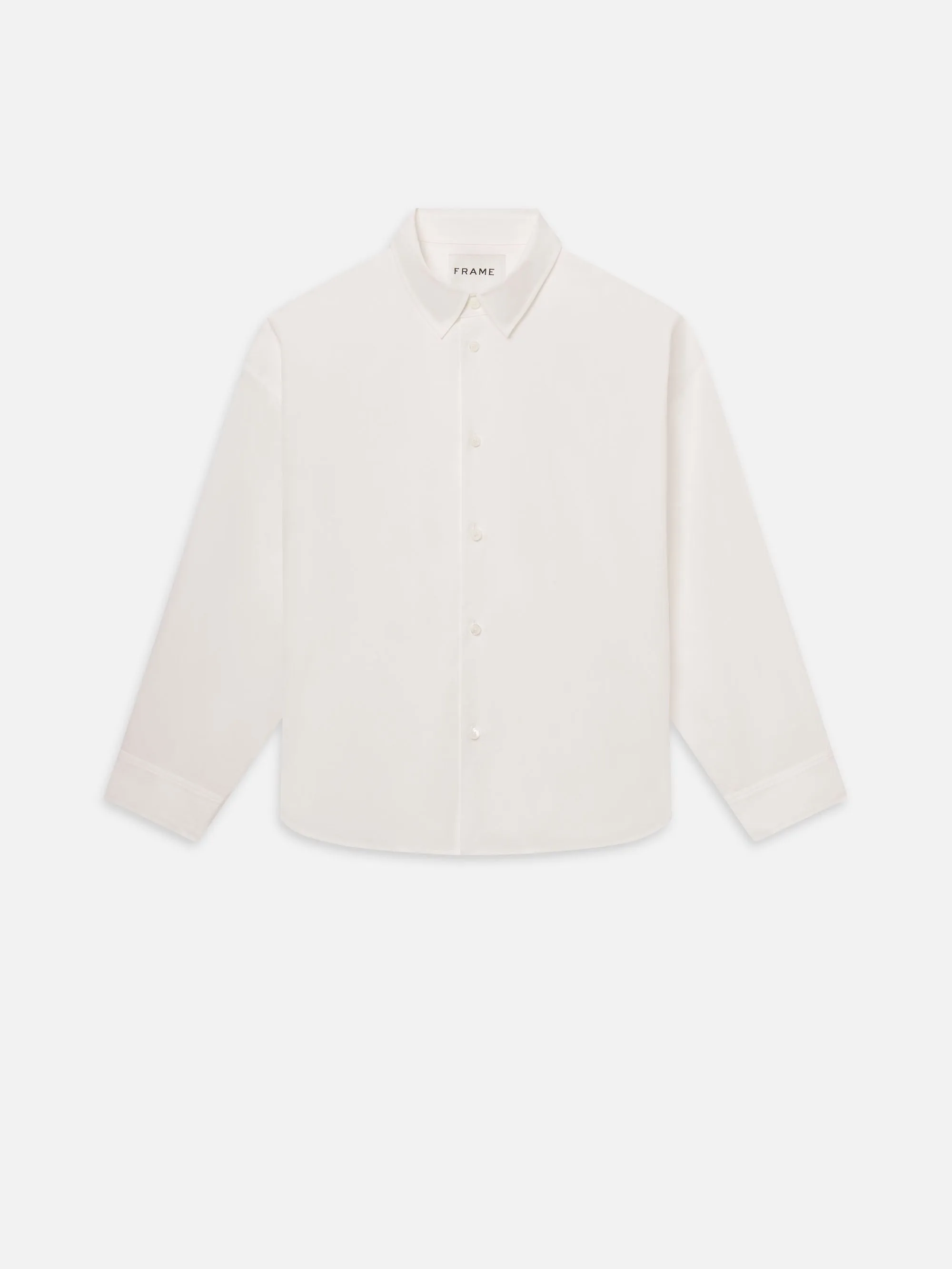 Relaxed Cotton Shirt -- White