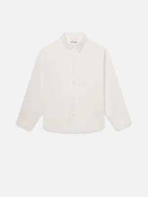 Relaxed Cotton Shirt -- White