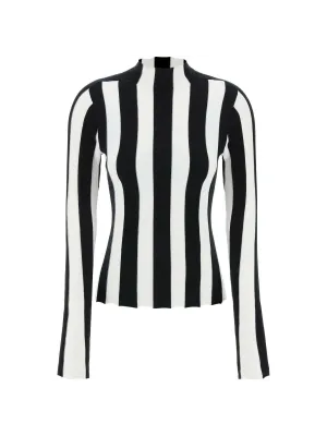 Ridley Striped Funnel Neck Top