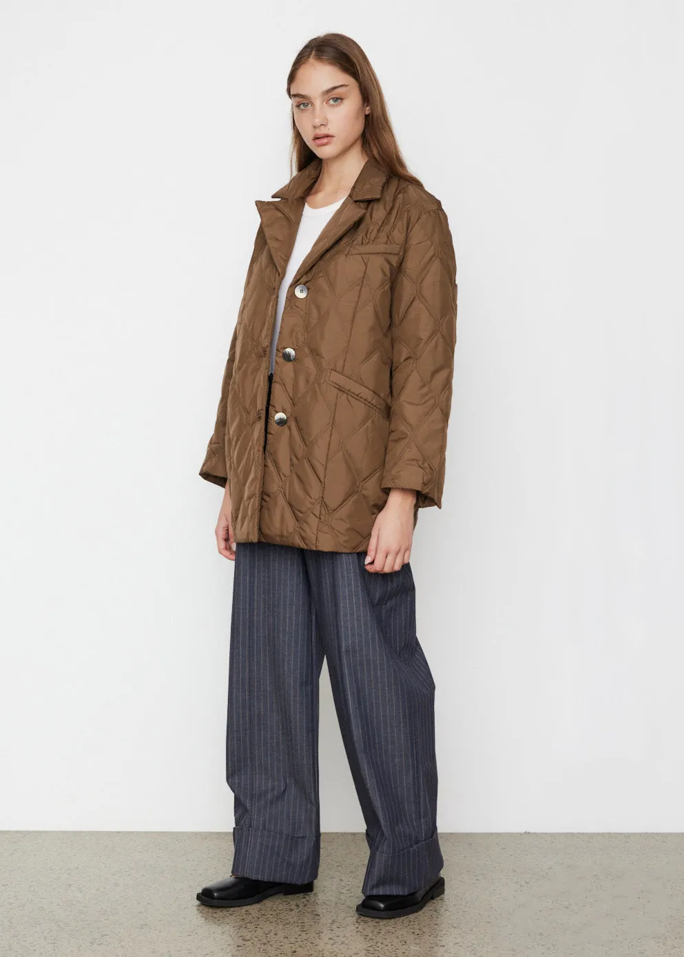 Ripstop Quilt Blazer