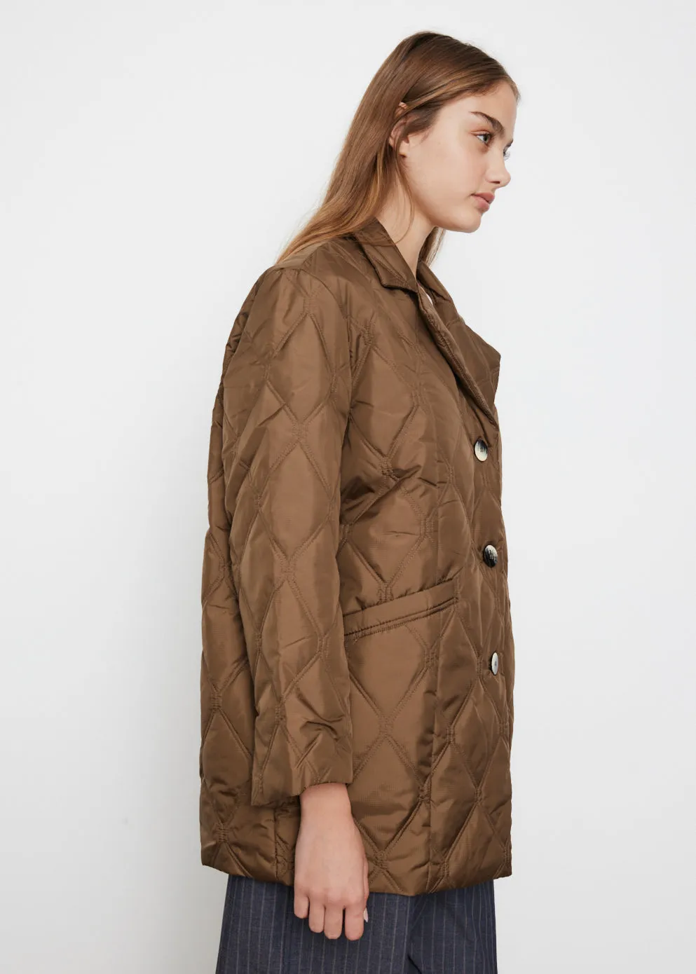 Ripstop Quilt Blazer