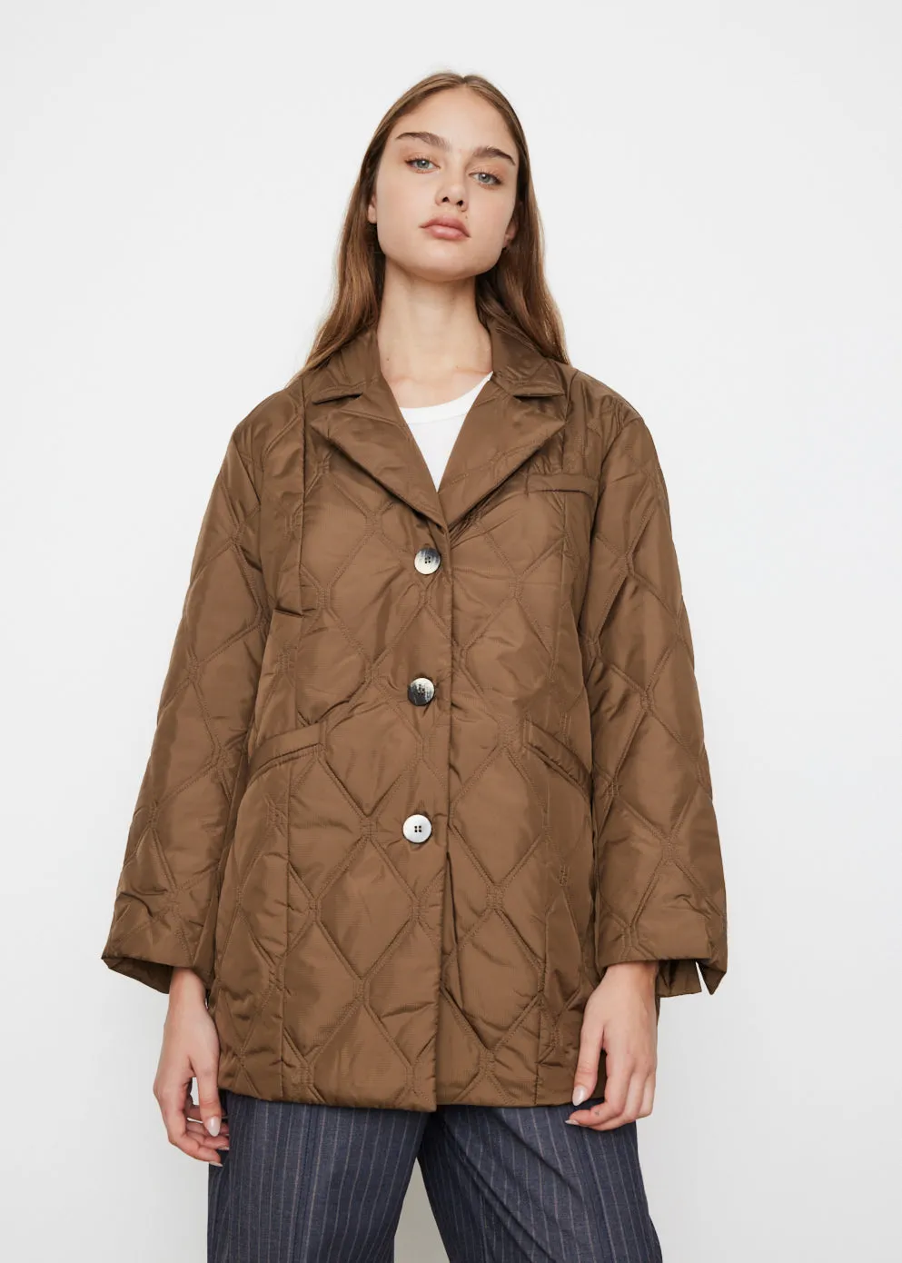 Ripstop Quilt Blazer