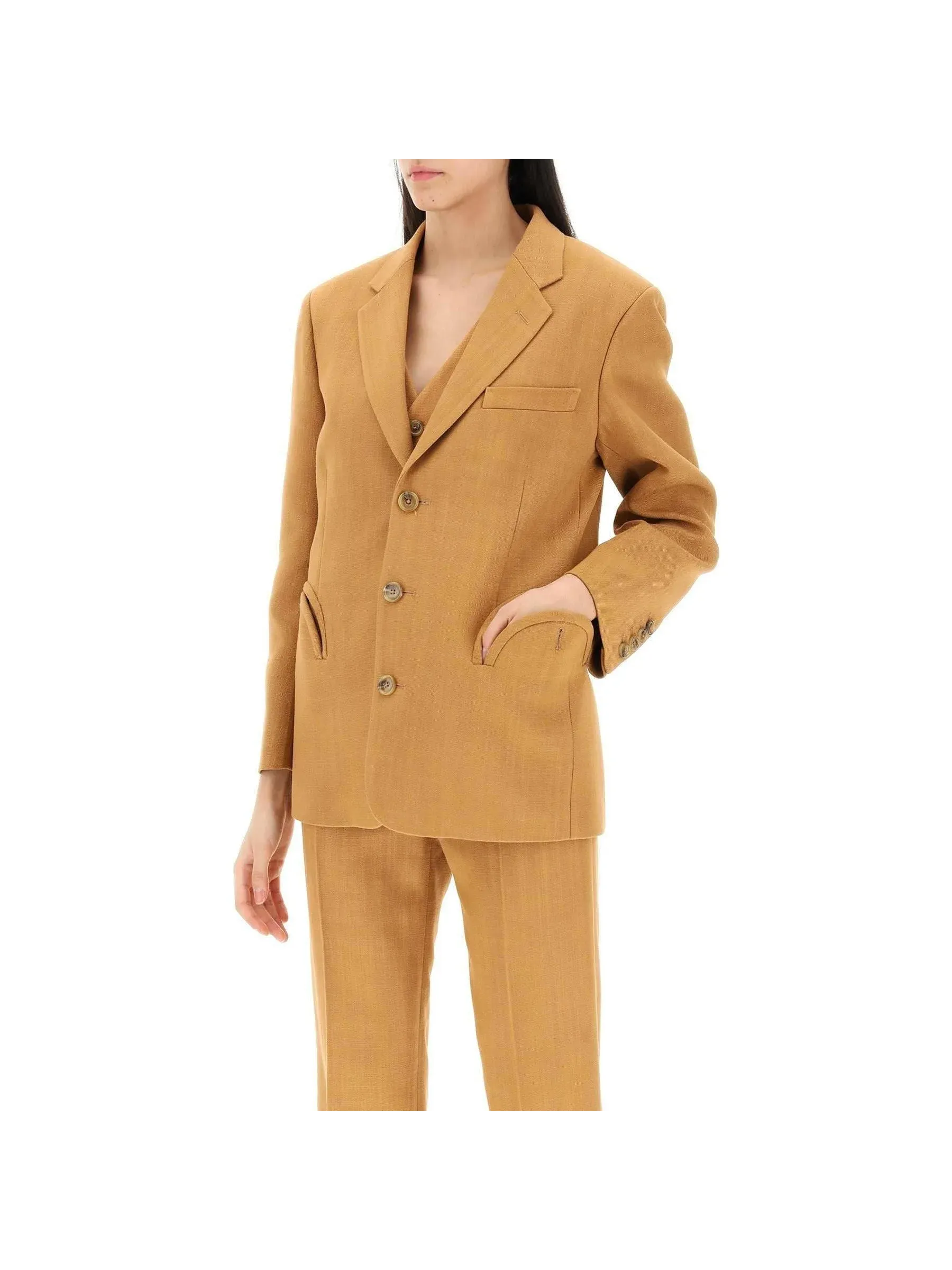 Santana Nana Single-Breasted Blazer