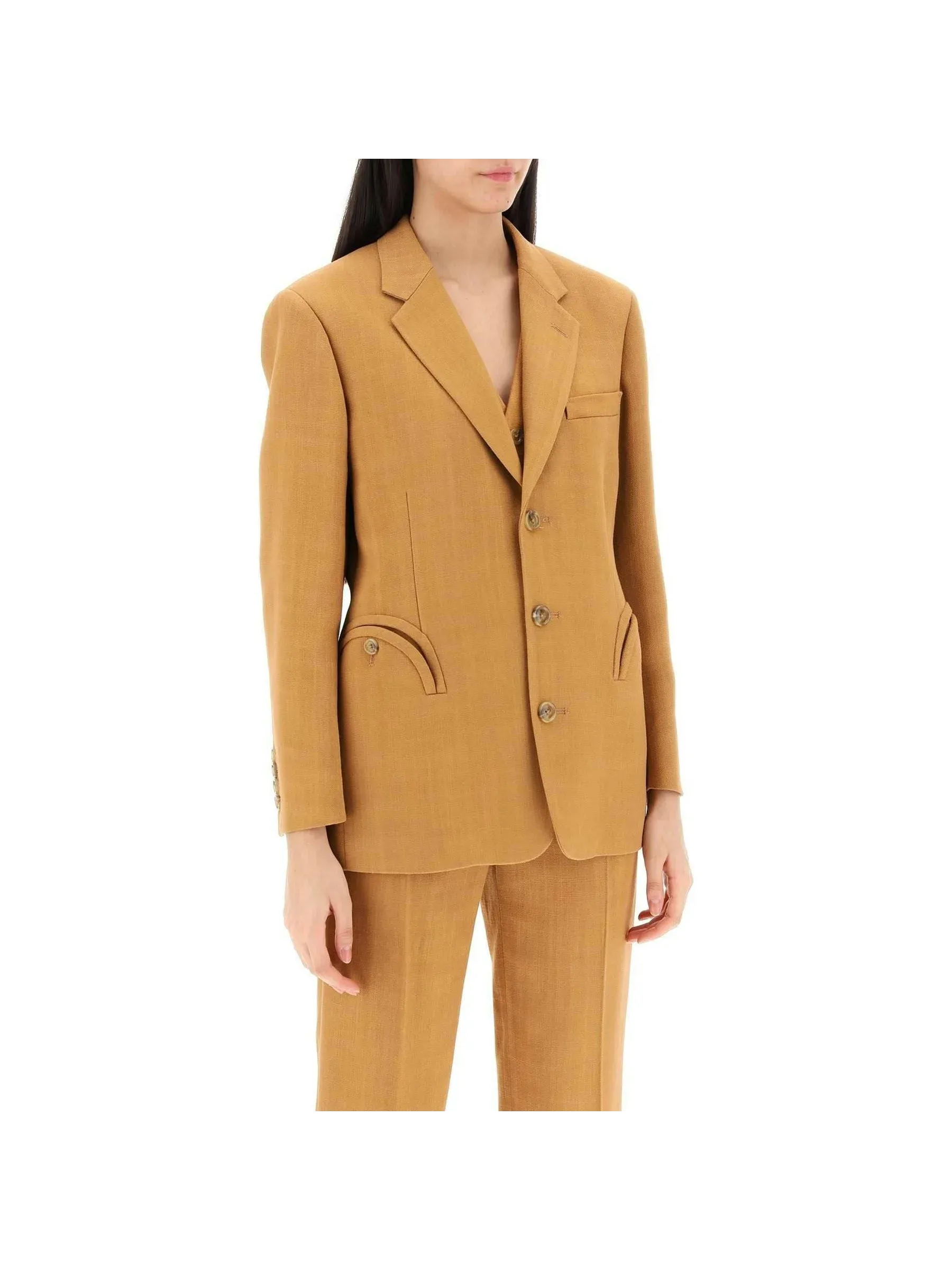 Santana Nana Single-Breasted Blazer