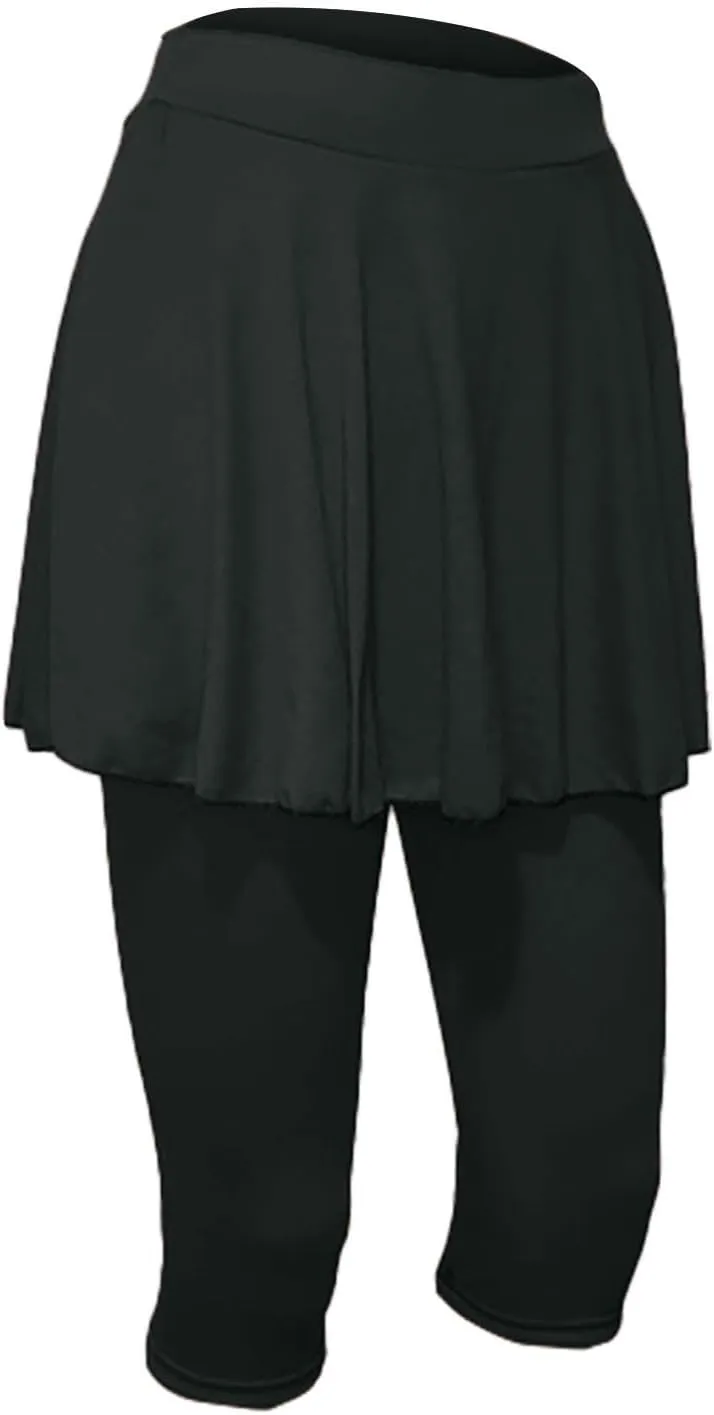 Skorts for Women 2025 Casual High Waist Pants Plus Size Tummy Control Gym Tennis Yoga Legging with Skirts