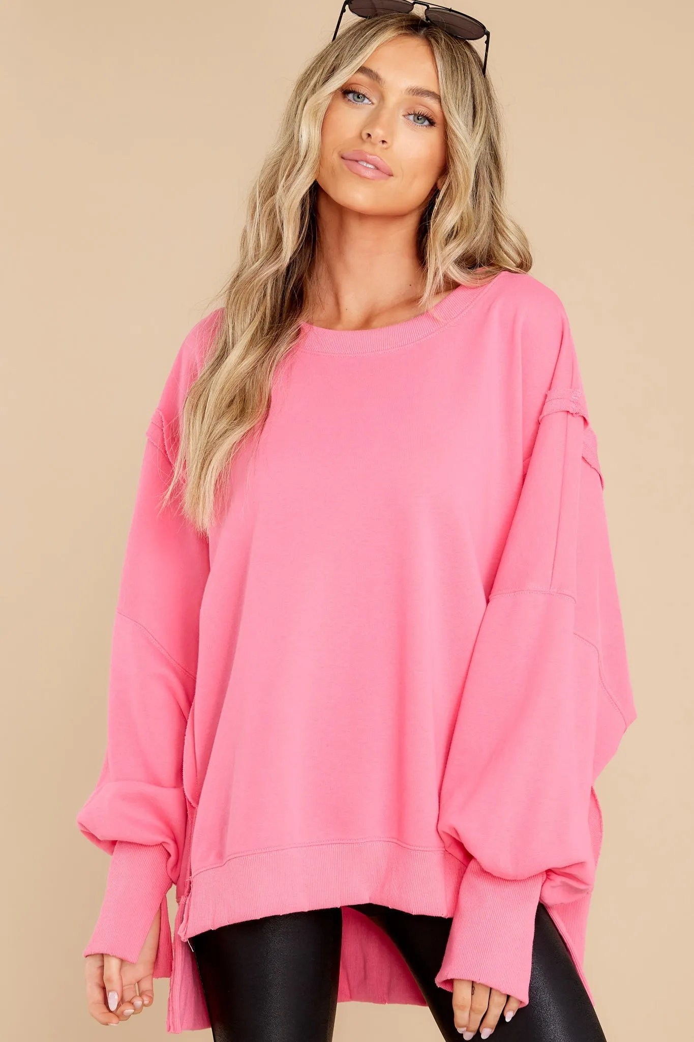 Stretch The Rules Hot Pink Top