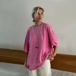 Washed T-shirt "LOVE"